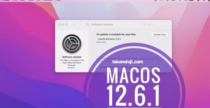 Update a macOS Monterey 12.6.1