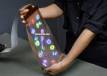 LG showed a display that can be stretched from 12 to 14 inches