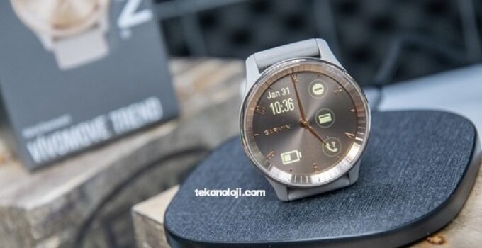 Garmin Vivomove Trend – hybrid smart watch with analog hands