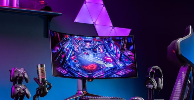 Revolutionizing Gaming: Asus Introduces the 34-Inch Curved ROG Swift OLED PG34WCDM Monitor