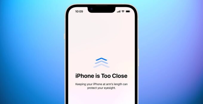 Activating Screen Distance in iOS 17